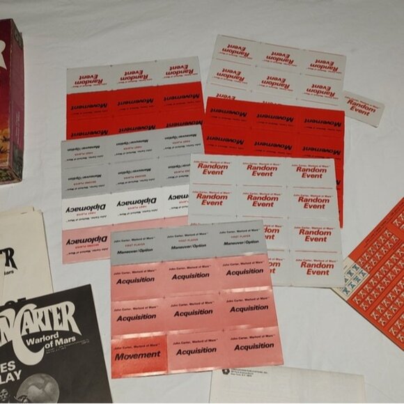 John Carter Warlord of Mars Role Playing Game 1979 SPI UNPUNCHED - Picture 13 of 14